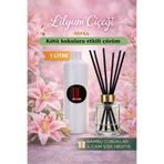 DeParfum Lilyum - Lotus Çiçeği Kokulu Oda Kokusu 1 Litre Yedek Dolum (120 ML CAM ŞİŞE VE BAMBU ÇUBUK HEDİYE)