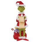 Department 56 Dr. Seuss The Grinch Checking His List Heykelcik, 22 cm, Çok Renkli