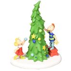 Department 56 Dr. Seuss The Grinch Village Accessories Whoville Noel Ağacı Figürü, 10 cm, Çok Renkli