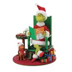 Department 56 Possible Dreams Dr. Seuss The Grinch and Max Bedtime Story Heykelcik, 25 cm, Çok Renkli