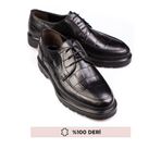 depderi Hakiki Deri, Çok Şık, Eva Tabanlı, Özel Tasarım, Krokan Desenli, Erkek Deri Ayakkabı