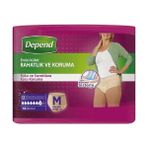 Depend 10 Adet Tekli Paket Medium-Orta Emici Külot Kadın Hasta Bezi