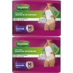 Depend 2 Paket 10'lu Medium-Orta Emici Külot Kadın Hasta Bezi