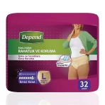 Depend 32 Adet Kadın L Emici Külot