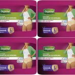 Depend 4 Paket 10'lu Large-Büyük Emici Külot Kadın Hasta Bezi
