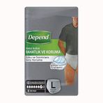 Depend 8'li Ultra Emici Büyük Boy Erkek Kilot Hasta Bezi