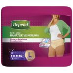 Depend Bayan Large 16 Adet Emici Külot