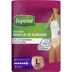 Depend Büyük Boy 9'lu Kadın Emici Külot