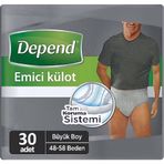 Depend Büyük Boy L Beden 3x30 Adet Erkek Emici Kulot