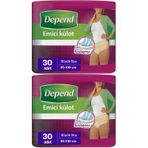 Depend Emici Külot Büyük Boy L 2x30 Adet Kadın Hasta Bezi