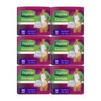 Depend Emici Külot Hasta Bezi XL, Kadın, Extra Büyük Beden, 180 Adet (6 Paket)