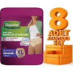 Depend Emici Külot Kadın Ekstra Büyük Boy Xl 72 Adet Hasta Bezi