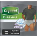 Depend Erkek Büyük Boy 95 150 cm 40 Adet Emici Külot
