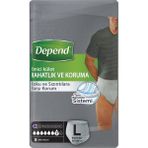 Depend Erkek Emici Külot L Beden 8 Adet - Bej