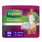 Depend Kadın Orta 30 Adet Emici Külot Hasta Bezi