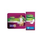Depend L Large Büyük 10'lu Kadın Emici Külot Lohusa Pedi + Ekstra Kadın 10'lu Mesane Pedi