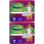 Depend Large Kadın 2x30 Adet Emici Külot Hasta Bezi