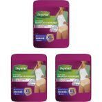 Depend XL Beden Kadın Emici Külot 27 Adet 9'Lu Paket Rahatlık ve Koruma Özelliği ile