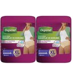 Depend XL Extra Büyük 2x9 Adet Emici Külot Hasta Bezi