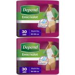 Depend Xlarge 30'lu Paket 2'li Kadın Emici Külot