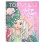 Depesche 12470 TOPModel - Stick & Shine boyama kitabı, 24 sayfa, harika motifli, renklendirmek ve tasarlamak için