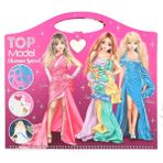 Depesche 12577 TOPModel Create your Glamour Special - Göz alıcı kıyafetler tasarlamak için 52 sayfalık boyama kitabı, önceden basılmış modellerle spiral defter, aksesuarlar dahil