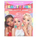 Depesche 13137 TOPModel Beauty Fun - Boyama Kitabı 36 Sayfalık Model Motifleri Tasarlamak için, 3 Çift Sayfa Çıkartma Dahil