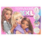 Depesche 13731 TOPModel - XXL Aktivite Kitabı, Boyama, Bulmaca ve Çıkartma için 24 Sayfa Baskılı, 4 Yaprak Çıkartma Dahil Set