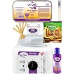 Depiroll Ağda Isıtıcı Makine 800ml + Vivet Naturel Kalıp Ağda 500ml+ Nora Tüy Dökücü+ Ağda Seti 7 Prç