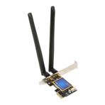 Depisuta PCIE WiFi Kartı, Bluetooth 4.0 4.0 2.4Ghz 5Ghz Çift Bantlı Kablosuz Ağ Kartı, PC Için 1200Mbps WiFi Ağ Kartı Kablosuz Adaptör, Oyun, Akış Için