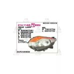 Depo 21411Adrldem2 214-11Adr-Ldem2 Ön Far Sağ- Siyah - Mitsubishi L200 15- Fiat Fullback 15-