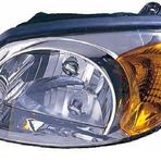 Depo Accent 2003-2005 Sarı Sinyalli Elektrikli Sol Far