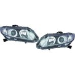 Depo Far Takım Sağ + Sol Honda Cıvıc Fb7 2012-2016 | Elektrikli Siyah Xenonsuz