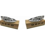 Depo Ford Fiesta 2008-2012- Mercekli Ön Far Takımı (Sağ Sol Set)