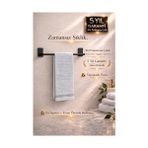 Depo Store Banyo Premium Siyah 304 Paslanmaz Uzun Havluluk, Havlu Askısı | Güçlü Yapışkan | 5 Yıl Garanti - 001-Beyaz - Option-1