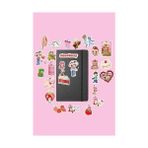 Depo Store Çilek Kız Paketi/bullet Journal Defter Çıkartma Ajanda Laptop Etiket - Option-1 - -50 C