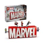 Depo Store |: Marvel Logosu ve Minifigürleri 76313 - Süper Kahraman Sevenler Için Avengers Karakterleri Içeren Yaratıcı Oyuncak Yapım Seti, Doğum Günü Hediyesi (931 Parça) - 0 - Siyah