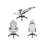 Depo Store MC-8663B Typhoon Oyuncu Koltuğu Gri Mavi, Terletmez Kumaş, Yatabilen Sırt, Yükseklik Ayarlı Kol Desteği, Ergonomik Gaming Chair, 120-139 kg Taşıma Kapasitesi, 2 Yıl Garanti Dayanıklı - 301 - Siyah