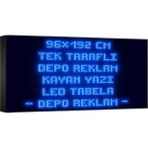 Depo Tabela Reklam Mavi Kayan Yazı LED Tabela 96 x 192CM Tek Taraflı Depo Reklam Tabela - 96 x 192 cm
