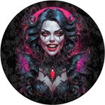 Depoba Blacke Kadife Oyuncu Odası Halısı Kaymaz Pamuk Tabanlı Yıkanabilir Antibakteriyel Yuvarlak Gamer, Gaming Halısı 100x100