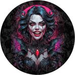 Depoba Blacke Kadife Oyuncu Odası Halısı Kaymaz Pamuk Tabanlı Yıkanabilir Antibakteriyel Yuvarlak Gamer, Gaming Halısı 140x140