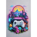 Depoba Gamser Şönil Oyuncu Odası Halısı Kaymaz Pamuk Tabanlı Yıkanabilir Antibakteriyel Gamer, Gaming Halısı 120x180