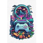 Depoba Mertens Şönil Oyuncu Odası Halısı Kaymaz Pamuk Tabanlı Yıkanabilir Antibakteriyel Gamer, Gaming Halısı 100x150