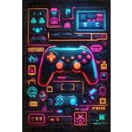 Depoba Penra Kadife Oyuncu Odası Halısı Kaymaz Pamuk Tabanlı Yıkanabilir Antibakteriyel Gamer, Gaming Halısı 100x150