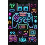 Depoba Space Şönil Oyuncu Odası Halısı Kaymaz Pamuk Tabanlı Yıkanabilir Antibakteriyel Gamer, Gaming Halısı 160x230