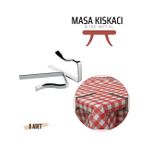 Depokon Masa Örtüsü Kelepçesi Metal 8 Adet
