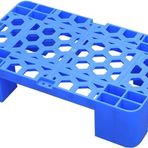 Depolama için Su Geçirmez Plastik Paletler Kolay Nestable Taşıma Paletleri (30x50x12cm) Depo için Dayanıklı Palet Rafları Ağır Hizmet İstifleme Çözümü