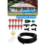 Depolife 10 Metre Bahçe Balkon Veranda Kamelya Çardak Nemlendirme Sulama Serinletme Sis Püskürtme Sistemi