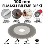 Depolife 100 mm Elmaslı Bileme Diski | Bıçak, Satır, Makas, Balta Bileme Uyumlu | Avuç Taşlama – Spiral Disk