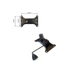 Depolife 15 X 25 CM Siyah Tek Kol Metal Şase Tilt Mekanizma Ofis Çalışma Koltuğu Yedek Parça